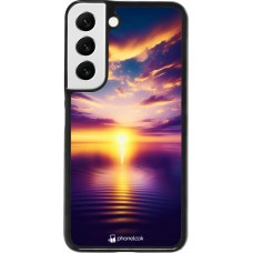 Samsung Galaxy S22 Case Hülle - Sonnenuntergang gelb violett