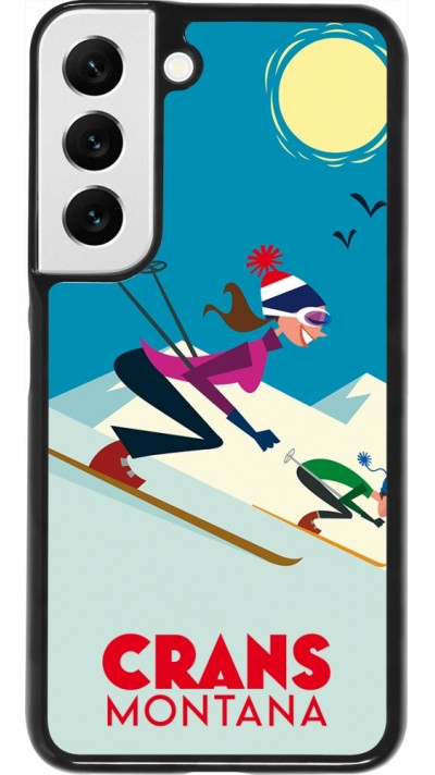 Samsung Galaxy S22 Case Hülle - Crans-Montana Ski Downhill