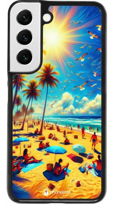 Samsung Galaxy S22 Case Hülle - Sommer Paradies Farbe