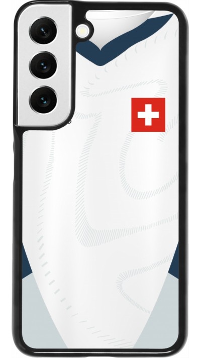 Coque Samsung Galaxy S22 - Maillot de football Suisse Extérieur personnalisable