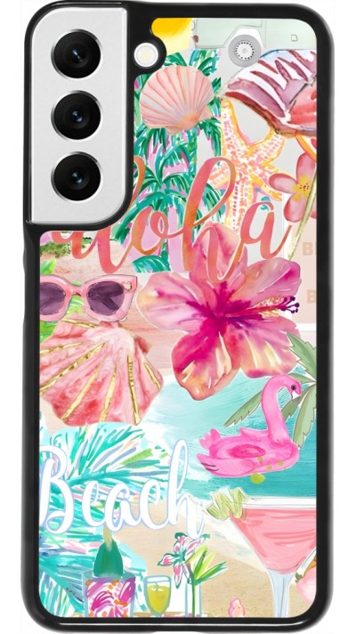 Samsung Galaxy S22 Case Hülle - Preppy Collage Aloha