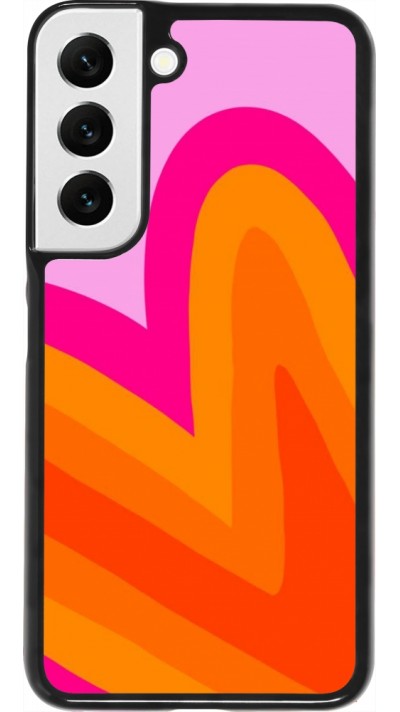 Samsung Galaxy S22 Case Hülle - Valentine 2024 heart gradient