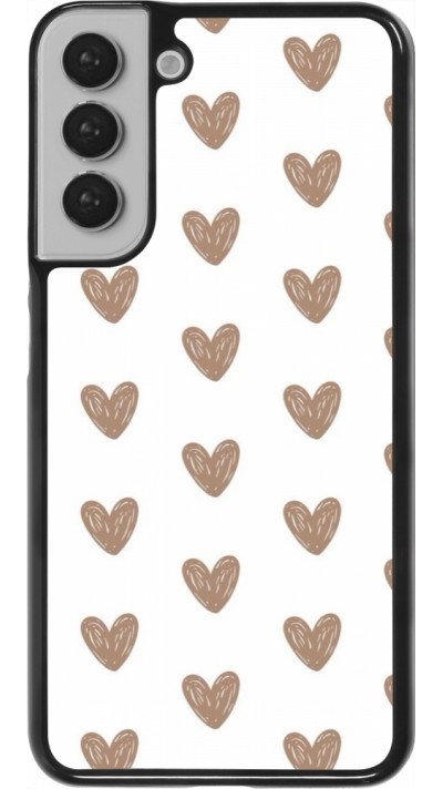 Samsung Galaxy S22+ Case Hülle - Autumn 2024 brown hearts