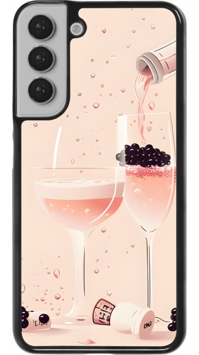 Samsung Galaxy S22+ Case Hülle - Champagne Pouring Pink