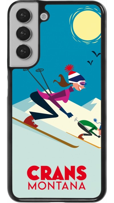 Samsung Galaxy S22+ Case Hülle - Crans-Montana Ski Downhill