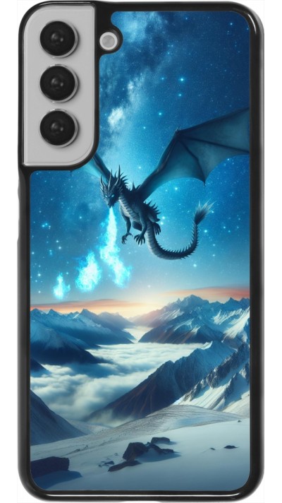 Samsung Galaxy S22+ Case Hülle - Drache nächtliche Berg