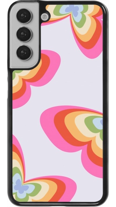 Samsung Galaxy S22+ Case Hülle - Easter 2024 rainbow butterflies