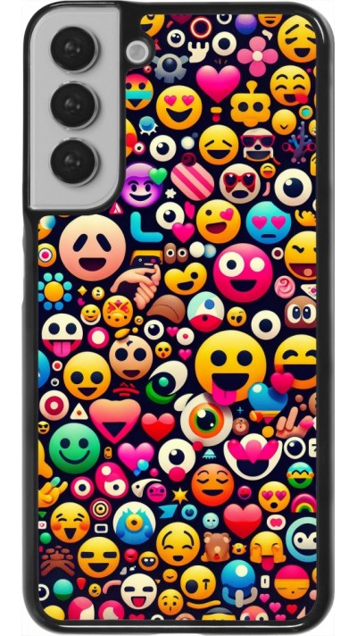 Samsung Galaxy S22+ Case Hülle - Emoji Mix Farbe