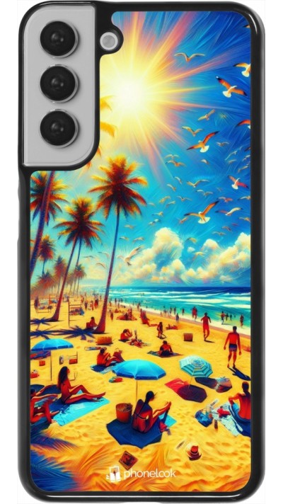 Samsung Galaxy S22+ Case Hülle - Sommer Paradies Farbe