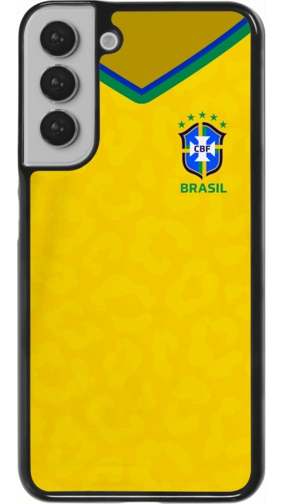 Samsung Galaxy S22+ Case Hülle - Brasilien 2022 personalisierbares Fußballtrikot