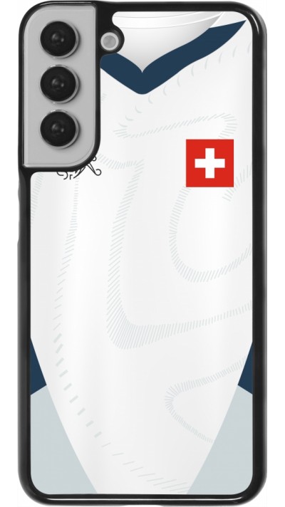 Coque Samsung Galaxy S22+ - Maillot de football Suisse Extérieur personnalisable
