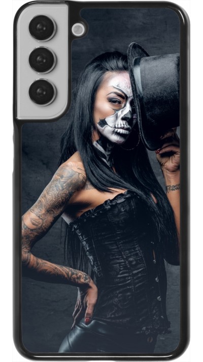 Samsung Galaxy S22+ Case Hülle - Halloween 22 Tattooed Girl