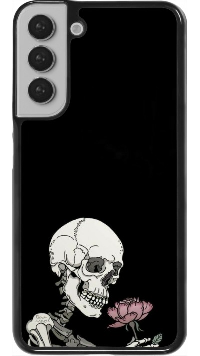 Samsung Galaxy S22+ Case Hülle - Halloween 2023 rose and skeleton