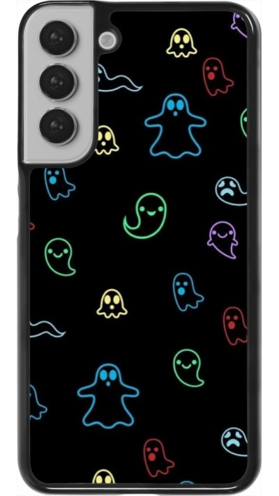 Samsung Galaxy S22+ Case Hülle - Halloween 2024 colorful ghosts