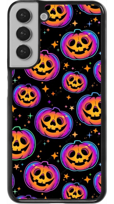 Samsung Galaxy S22+ Case Hülle - Halloween 2024 rainbow pumpkins