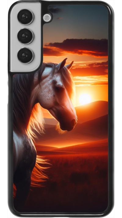 Samsung Galaxy S22+ Case Hülle - Majestätischer Sonnenuntergang Pferd