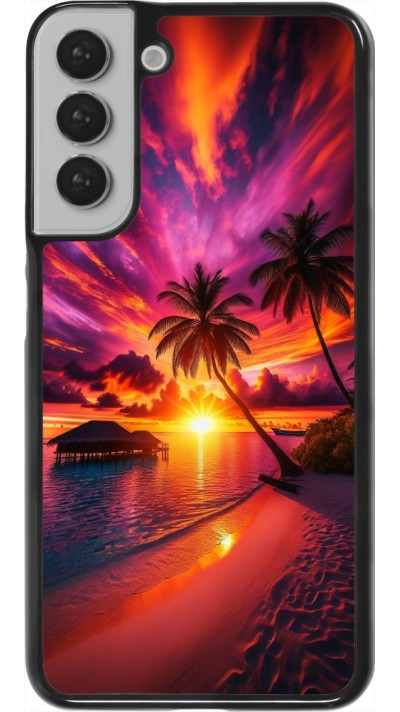 Samsung Galaxy S22+ Case Hülle - Malediven Abenddämmerung Glückseligkeit