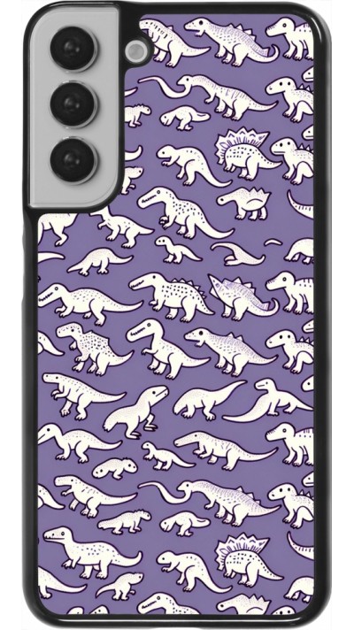 Samsung Galaxy S22+ Case Hülle - Mini-Dino-Muster violett