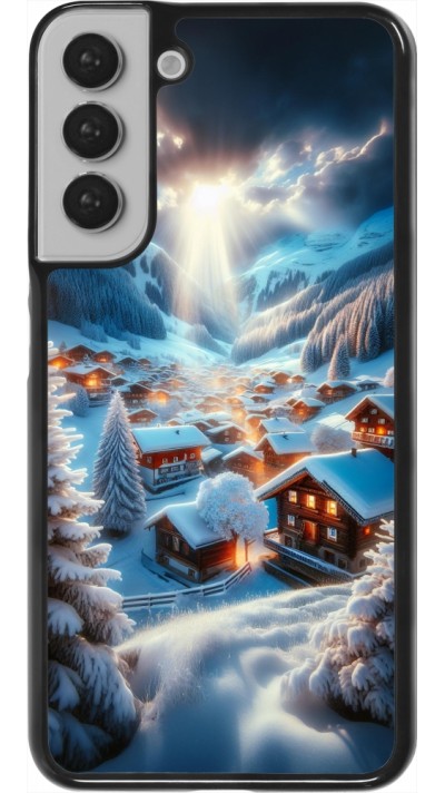 Samsung Galaxy S22+ Case Hülle - Berg Schnee Licht