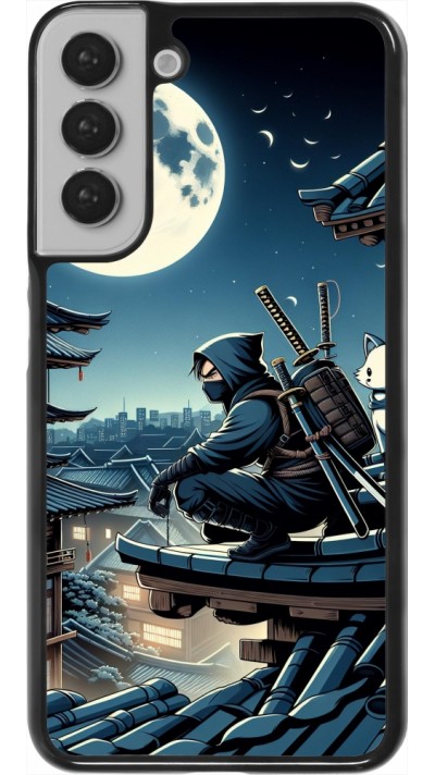 Samsung Galaxy S22+ Case Hülle - Ninja unter dem Mond