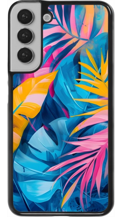 Samsung Galaxy S22+ Case Hülle - Palms Blue