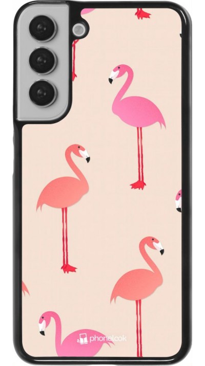 Hülle Samsung Galaxy S22+ - Pink Flamingos Pattern