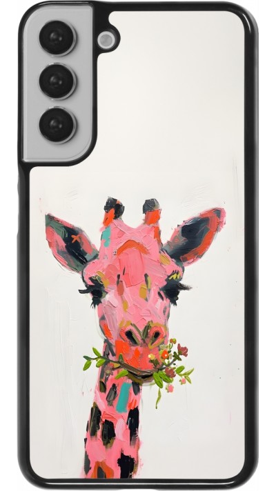 Samsung Galaxy S22+ Case Hülle - Pink Girafe Paint