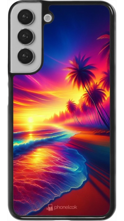 Samsung Galaxy S22+ Case Hülle - Strand Sonnenuntergang auffällig