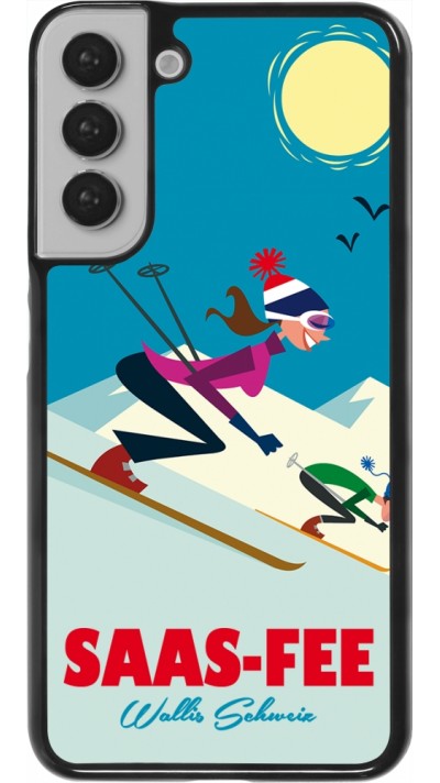 Samsung Galaxy S22+ Case Hülle - Saas-Fee Ski Downhill