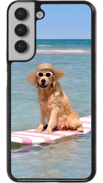 Samsung Galaxy S22+ Case Hülle - Summer Dog on Paddle