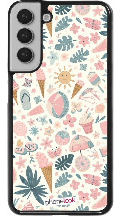 Samsung Galaxy S22+ Case Hülle - Sommer Pink Muster