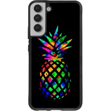 Hülle Samsung Galaxy S22+ - Silikon schwarz Ananas Multi-colors