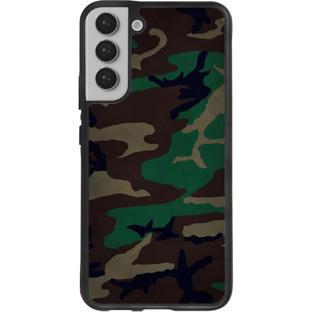 Hülle Samsung Galaxy S22+ - Silikon schwarz Camouflage 3