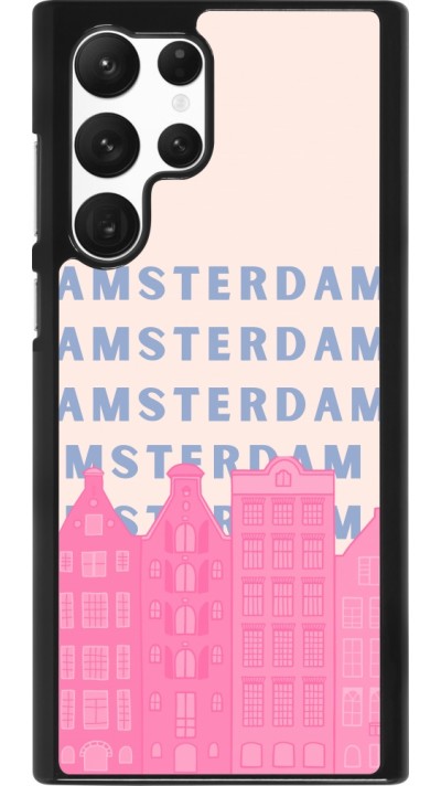 Samsung Galaxy S22 Ultra Case Hülle - Amsterdam Pink Print