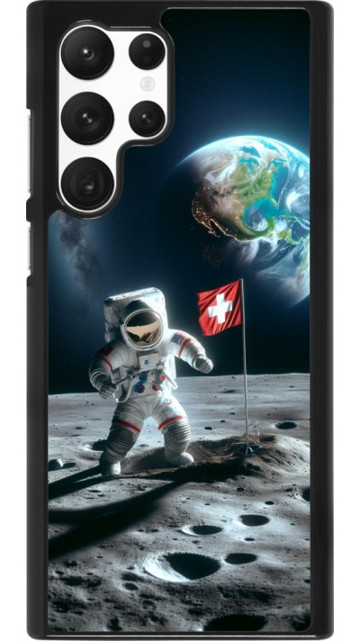 Samsung Galaxy S22 Ultra Case Hülle - Astro Schweiz auf dem Mond