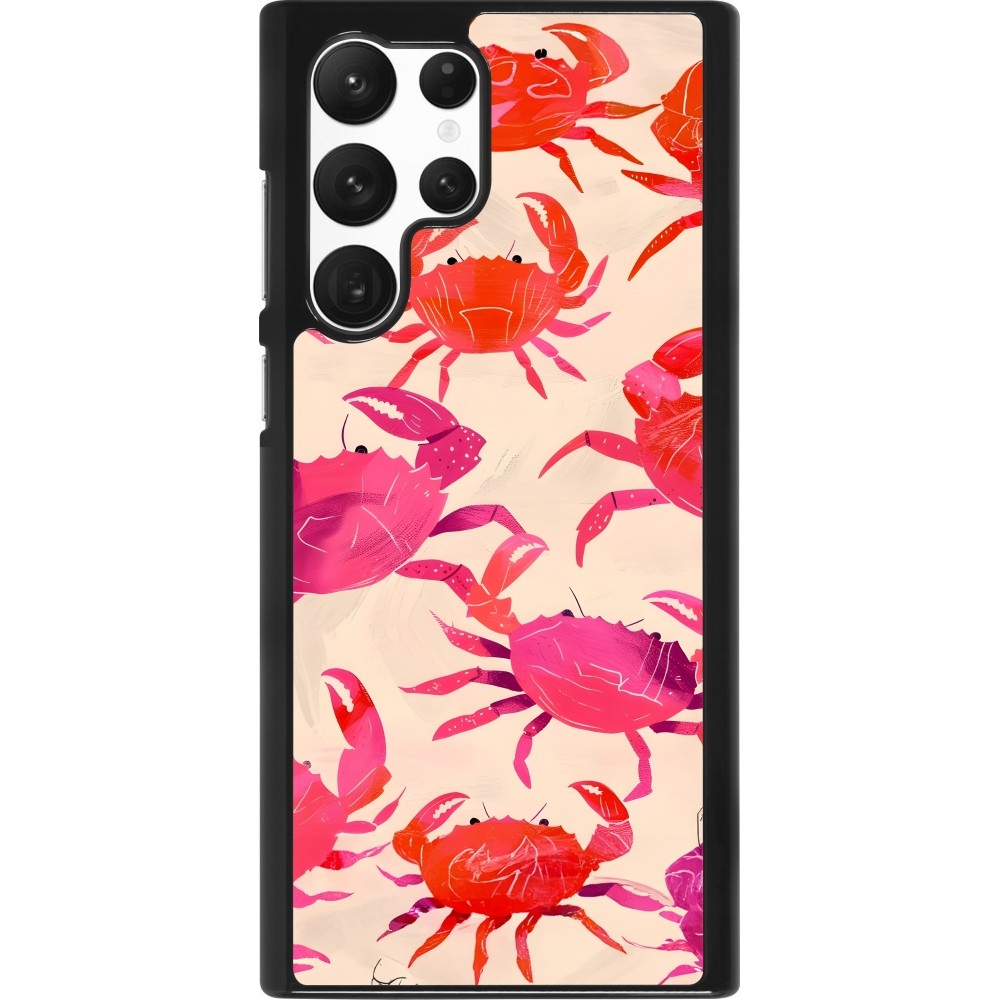 Samsung Galaxy S22 Ultra Case Hülle - Crabs Paint