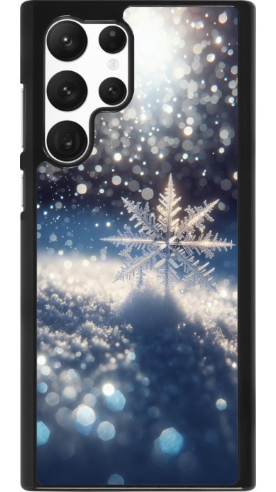 Samsung Galaxy S22 Ultra Case Hülle - Schneeflocke Solar Glanz