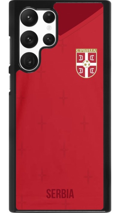 Samsung Galaxy S22 Ultra Case Hülle - Serbien 2022 personalisierbares Fussballtrikot