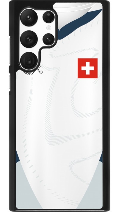 Coque Samsung Galaxy S22 Ultra - Maillot de football Suisse Extérieur personnalisable