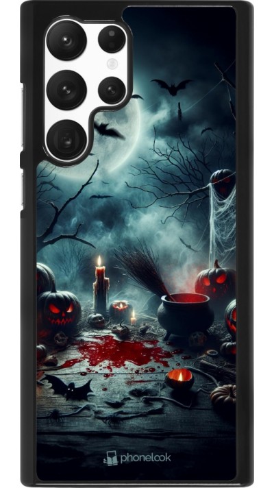 Samsung Galaxy S22 Ultra Case Hülle - Halloween 2024 Dunkler Mond