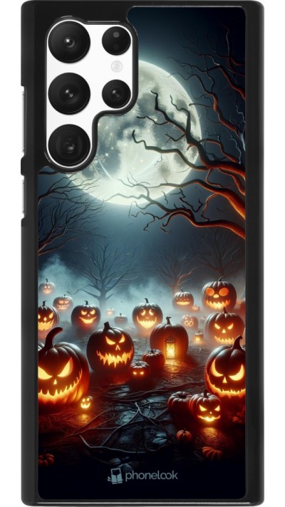 Samsung Galaxy S22 Ultra Case Hülle - Halloween 2024 Viele Kuerbisse