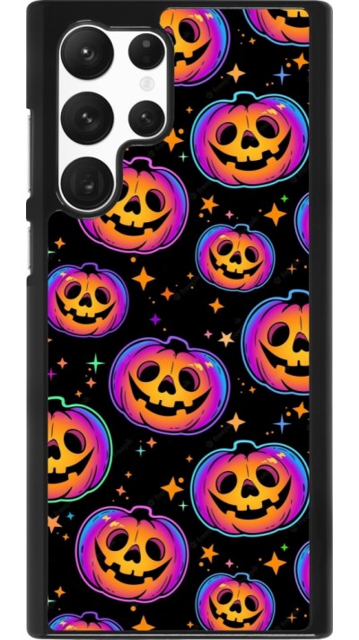 Samsung Galaxy S22 Ultra Case Hülle - Halloween 2024 rainbow pumpkins