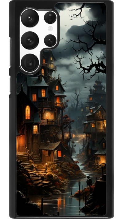 Samsung Galaxy S22 Ultra Case Hülle - Halloween 2024 scary town