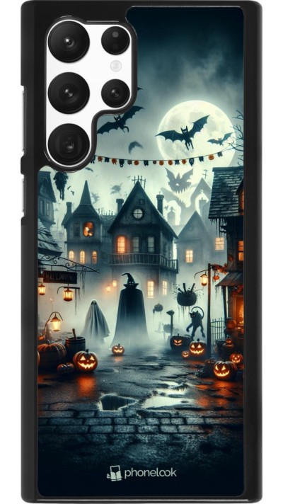 Samsung Galaxy S22 Ultra Case Hülle - Halloween Spukstadt