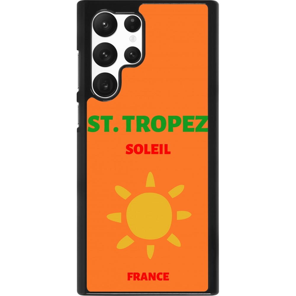 Samsung Galaxy S22 Ultra Case Hülle - Pop Summer Destination St-Tropez