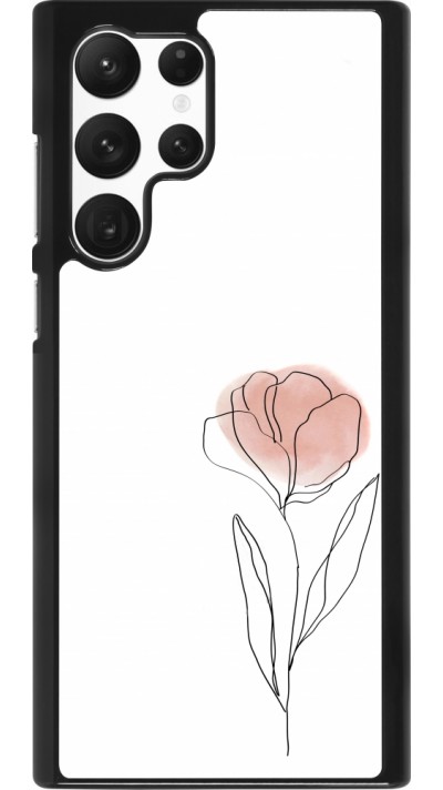 Samsung Galaxy S22 Ultra Case Hülle - Spring 23 minimalist flower