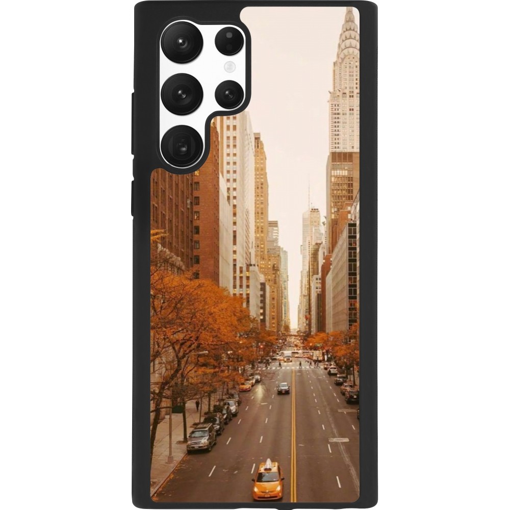 Samsung Galaxy S22 Ultra Case Hülle - Silikon schwarz Autumn 2024 New York city