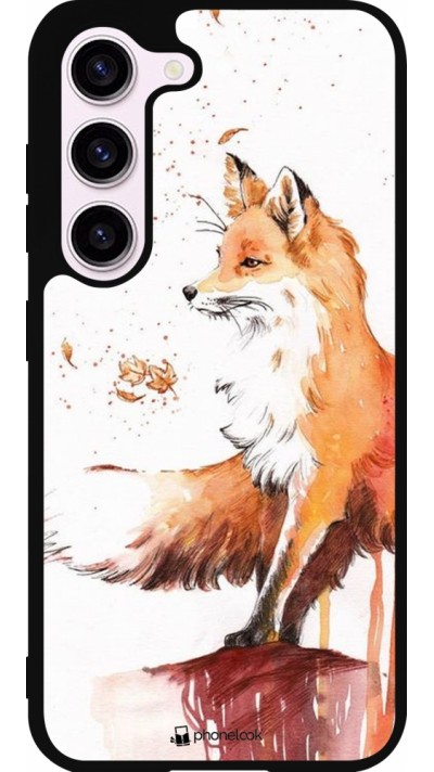 Samsung Galaxy S23 Case Hülle - Silikon schwarz Autumn 21 Fox