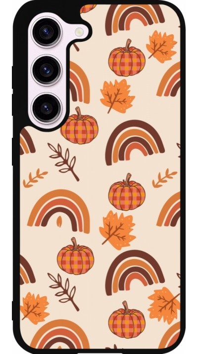 Samsung Galaxy S23 Case Hülle - Silikon schwarz Autumn 2024 rainbow