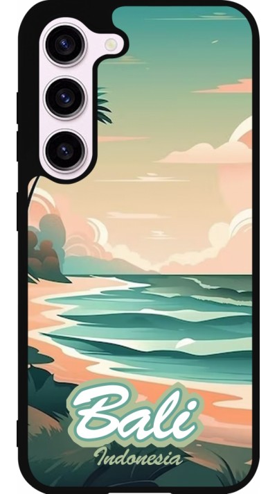 Samsung Galaxy S23 Case Hülle - Silikon schwarz Bali Landscape